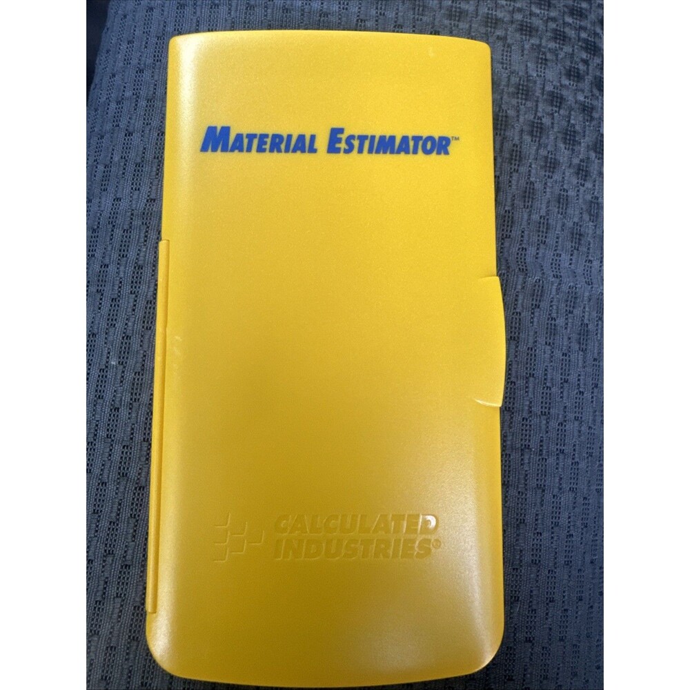 Calculated Industries Building Material Estimator Yellow Dual Solar Powered New